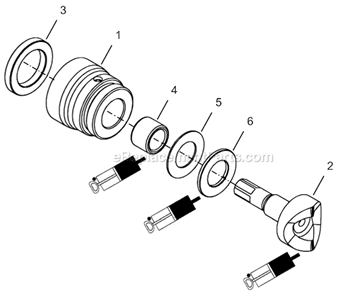 Page E Diagram and Parts List for 24NRS15A12-1  Cleco Ratchet
