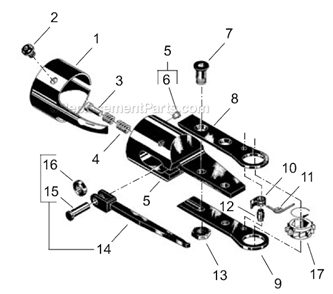 Page A Diagram and Parts List for 24NRS15A13  Cleco Ratchet