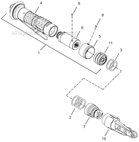 Page A Diagram and Parts List for 24NRS21H16-1  Cleco Ratchet