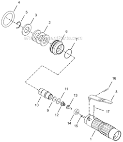 Page B Diagram and Parts List for 24NRS21H16-1  Cleco Ratchet