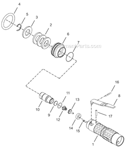 Page B Diagram and Parts List for 24NRS23A13-1  Cleco Ratchet
