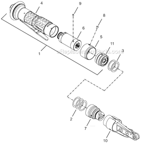 Page A Diagram and Parts List for 24NRS24A12-1  Cleco Ratchet
