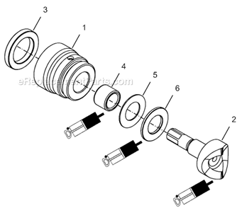 Page F Diagram and Parts List for 24NRS24H18-1  Cleco Ratchet