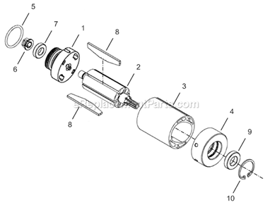 Page C Diagram and Parts List for 24NRS29H18-1  Cleco Ratchet