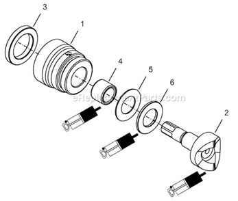 Page D Diagram and Parts List for 24NRS33H29-1  Cleco Ratchet