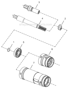Page D Diagram and Parts List for 24RAS13AM3  Cleco Ratchet