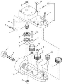 Page D Diagram and Parts List for 24RTA20T2ED00  Cleco Ratchet