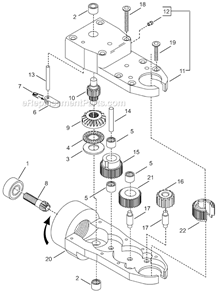 Page D Diagram and Parts List for 24RTA20T2MD00  Cleco Ratchet