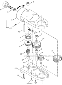 Page D Diagram and Parts List for 24RTA30T3EF00  Cleco Ratchet
