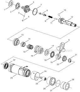 Page C Diagram and Parts List for 24RTA30T3MG00  Cleco Ratchet