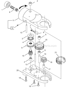 Page D Diagram and Parts List for 24RTA30T3MG00  Cleco Ratchet