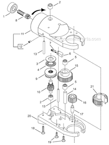 Page D Diagram and Parts List for 24RTA30T3MM00  Cleco Ratchet