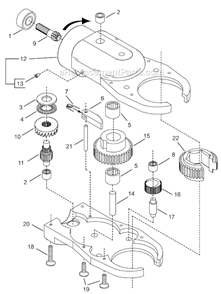 Page D Diagram and Parts List for 24RTA40T4EK00  Cleco Ratchet