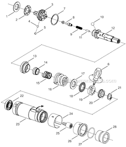 Page C Diagram and Parts List for 24RTA40T4MR00  Cleco Ratchet