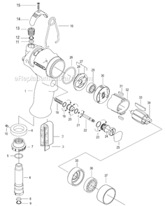 Page A Diagram and Parts List for 30PHL70Q  Cleco Ratchet