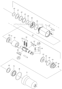 Page B Diagram and Parts List for 30PHL70Q  Cleco Ratchet