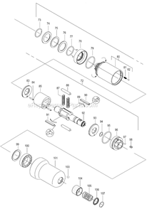 Page C Diagram and Parts List for 30PHL70Q  Cleco Ratchet