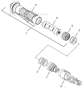 Page A Diagram and Parts List for 34NRS53H37-1  Cleco Ratchet