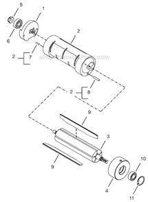 Page C Diagram and Parts List for 34NRS53H37-1  Cleco Ratchet