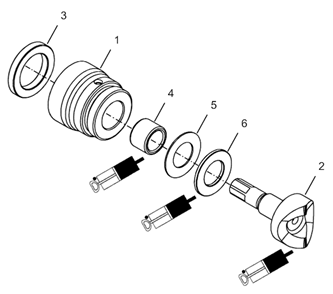 Page F Diagram and Parts List for 34NRS53H37-1  Cleco Ratchet