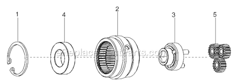 Page C Diagram and Parts List for 34RAA16F1MD00  Cleco Ratchet