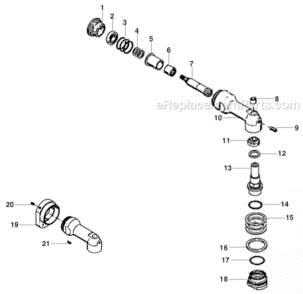 Part Location Diagram of 43288130 Cleco Angle Housing