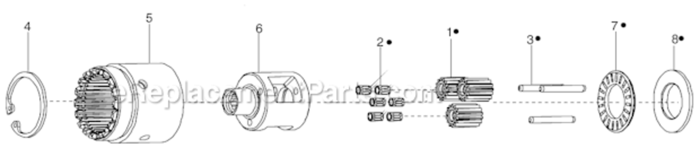Page C Diagram and Parts List for 34RAA53F2MI00  Cleco Ratchet