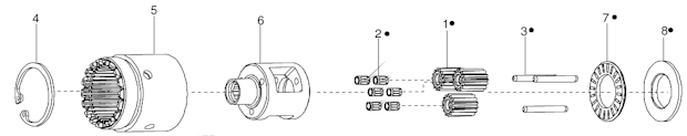 Page C Diagram and Parts List for 34RAA53H3MGFM5  Cleco Ratchet