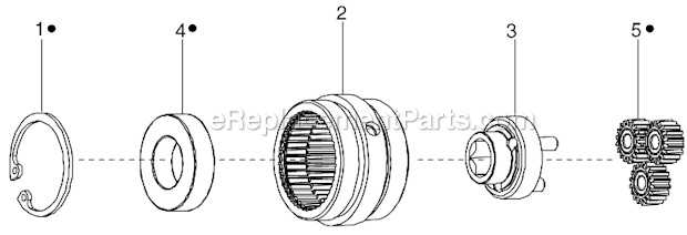 Page D Diagram and Parts List for 34RAA53H3MGFM5  Cleco Ratchet