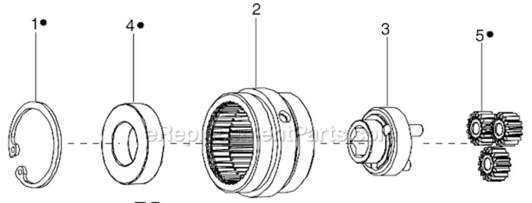 Page D Diagram and Parts List for 34RAA67F3MI00  Cleco Ratchet