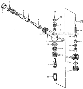 Page A Diagram and Parts List for 34RAA67H3MIFMA  Cleco Ratchet