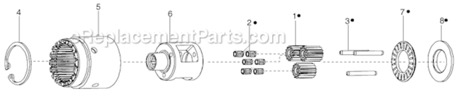 Page C Diagram and Parts List for 34RAA94F3ML00  Cleco Ratchet