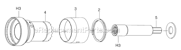 Page B Diagram and Parts List for 34RAA94H3MLFMB  Cleco Ratchet