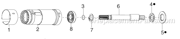 Page E Diagram and Parts List for 34RAS103H3MOFMD  Cleco Ratchet