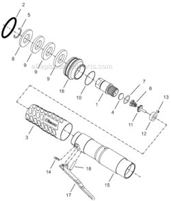 Page A Diagram and Parts List for 34RAS11AL3  Cleco Ratchet