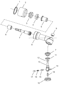 Page E Diagram and Parts List for 34RAS11AL3  Cleco Ratchet