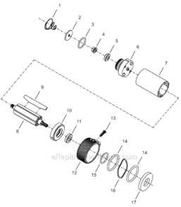 Page B Diagram and Parts List for 34RAS28AH3  Cleco Ratchet
