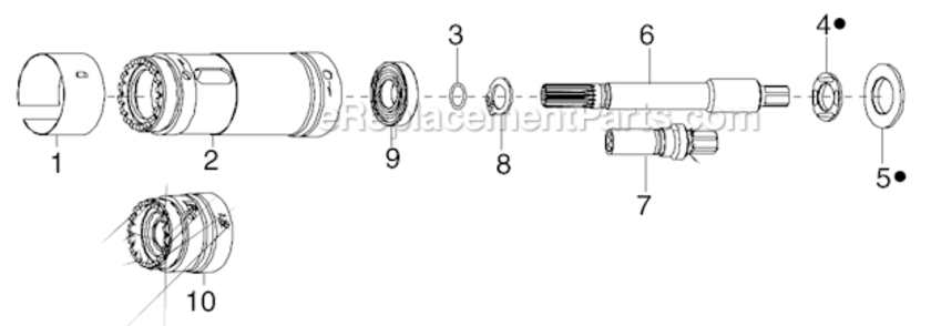 Page D Diagram and Parts List for 34RAS30F1MG00  Cleco Ratchet