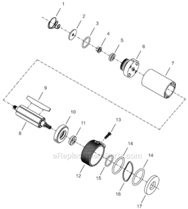 Page B Diagram and Parts List for 34RAS36AX3  Cleco Ratchet
