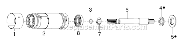 Page E Diagram and Parts List for 34RAS58H3MGFM5  Cleco Ratchet