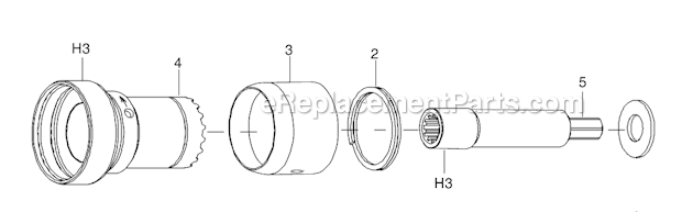 Page B Diagram and Parts List for 34RAS73H3MJT30  Cleco Ratchet