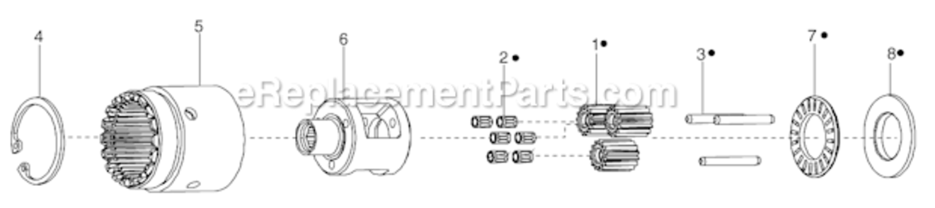 Page B Diagram and Parts List for 34RCA30D1MG01  Cleco Ratchet
