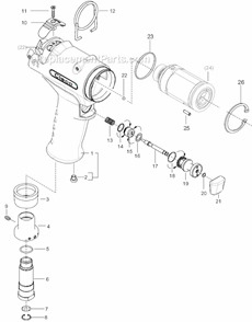 Page A Diagram and Parts List for 35PTHD653  Cleco Ratchet