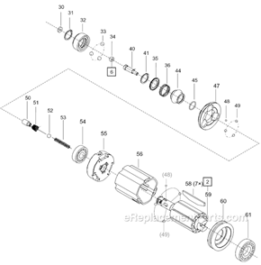 Page B Diagram and Parts List for 35PTHD65Q  Cleco Ratchet