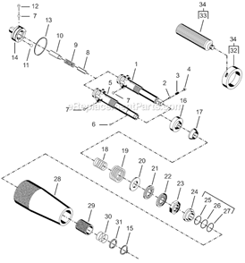 Part Location Diagram of 844016 Cleco Plug