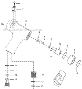 Page A Diagram and Parts List for 35RSAP-10Q  Cleco Electric Drill