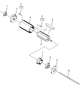 Page B Diagram and Parts List for 35RSAPT-10Q  Cleco Electric Drill