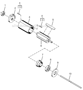 Page B Diagram and Parts List for 35RSATP-5-3  Cleco Electric Drill