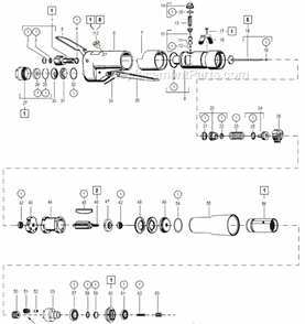 Page A Diagram and Parts List for 35STHFC404  Cleco Ratchet