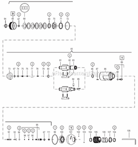 Page B Diagram and Parts List for 35STHFC404  Cleco Ratchet